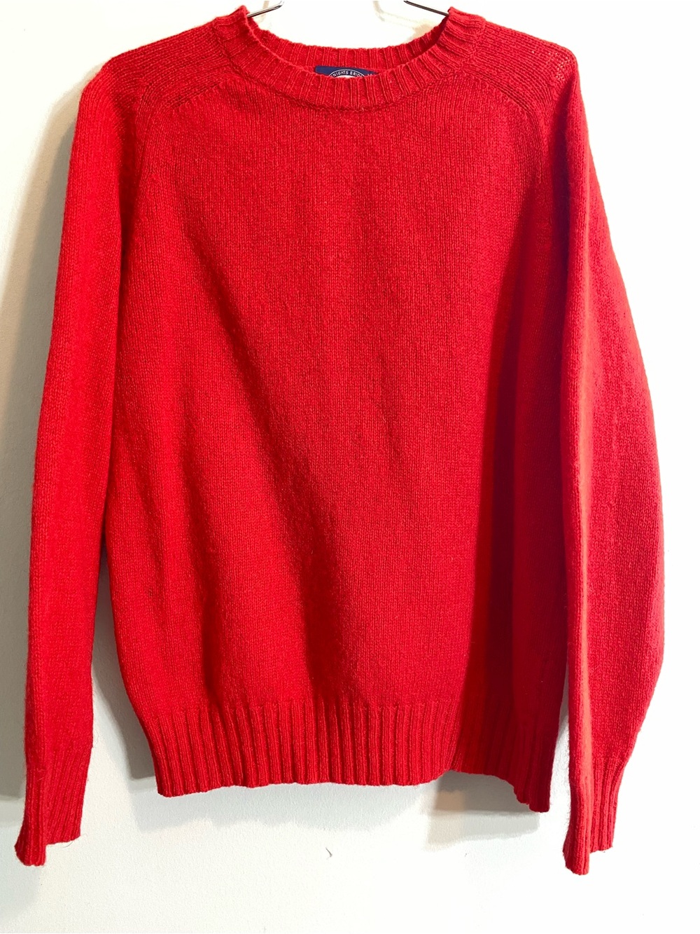 Vintage Red Wool Blend Sweater 80s